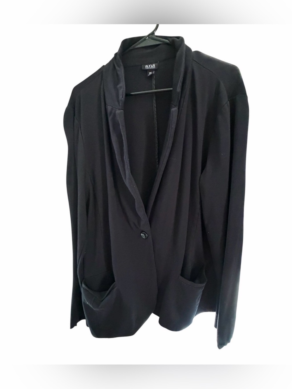 a.n.a Black Women's Single-Button Relaxed Blazer